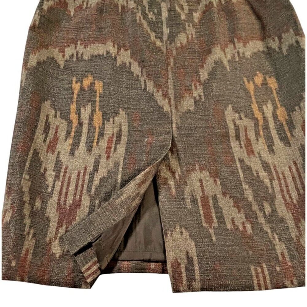 Lafayette 148 Wool Jacquard Ikat Pencil Skirt Size 6 - Picture 6 of 6